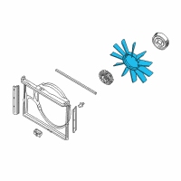 OEM 2000 BMW Z8 Fan Blade Diagram - 11-52-7-831-932