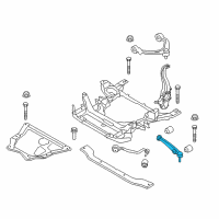 OEM 2014 BMW X5 Bottom Rubber Mount Wishbone, Left Diagram - 31-12-6-864-821