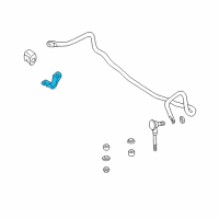 OEM 1995 Nissan Quest Clamp-Stabilizer Diagram - 54614-0B000