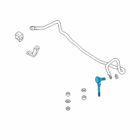 OEM 2001 Nissan Quest Rod Assy-Connecting, Stabilizer Diagram - 54618-7B001