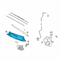 OEM 2022 Hyundai Accent Linkage Assembly-Windshield Wiper Diagram - 98120-J0000