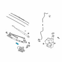 OEM Hyundai Accent Crank Arm-Windshield WIPER Motor Diagram - 98160-H9000