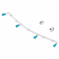 OEM Kia Sedona Sensor Assembly-BWS Diagram - 0K58A677P2