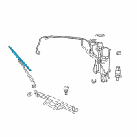 OEM 2009 Dodge Dakota Blade-WIPER Diagram - WBFLAT02AA