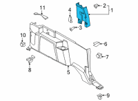 OEM Ford Bronco TRIM - LOAD COMPARTMENT Diagram - M2DZ-9831013-AA