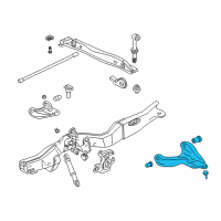 OEM 2001 GMC Sonoma Front Lower Control Arm Assembly *"No Color" Diagram - 15293530