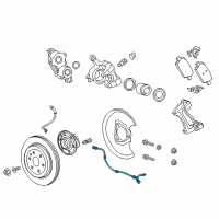 OEM 2022 Chevrolet Traverse Rear Speed Sensor Diagram - 84518371