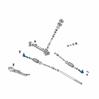 OEM Hyundai End Assembly-Tie Rod, RH Diagram - 56825-F2000