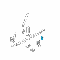 OEM 2003 Cadillac Escalade ESV Shackle Asm-Rear Spring Diagram - 15931942