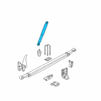 OEM 2010 Chevrolet Silverado 2500 HD Shock Diagram - 25871024