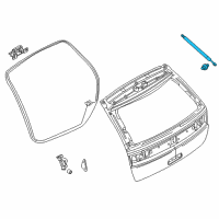 OEM 2010 Lincoln MKX Support Cylinder Diagram - 7A1Z-78406A11-B