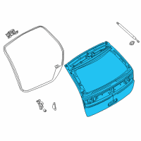 OEM 2009 Lincoln MKX Lift Gate Diagram - 9A1Z-7840010-A