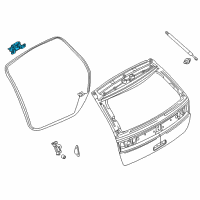 OEM 2014 Lincoln MKX Hinge Diagram - 7T4Z-7842900-A