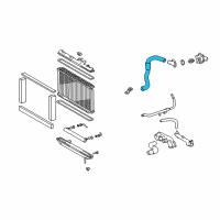 OEM Lexus Hose, Radiator, NO.1 Diagram - 16571-50190
