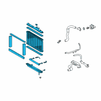 OEM 2002 Lexus GS430 Radiator Assembly Diagram - 16400-50260