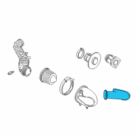 OEM 1996 Ford Mustang Inlet Duct Diagram - F6ZZ-9C675-AA