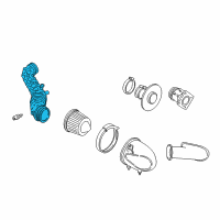 OEM 2001 Ford Mustang Air Tube Diagram - XR3Z-9B659-AA