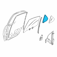 OEM 1999 Nissan Altima Weatherstrip-Rear Corner, RH Diagram - 82272-9E000