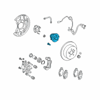 OEM 2009 Toyota Sienna Hub & Bearing Diagram - 42410-08010