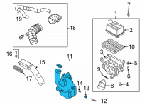 OEM Kia Seltos Duct Assembly-EXTN Diagram - 28218Q5200