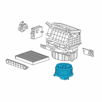 OEM Acura Motor Assembly With Fan Diagram - 79310-TZ3-A41