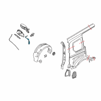 OEM 2015 Ford Transit Connect Emergency Cable Diagram - DT1Z-19A095-F