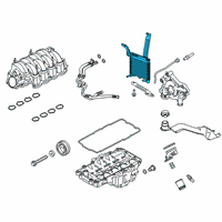 OEM Ford Mustang Oil Cooler Diagram - FR3Z-6A642-B