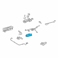 OEM Lexus Sensor, Battery Voltage Diagram - 89892-50010