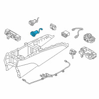 OEM Hyundai Genesis Accessory Socket Assembly Diagram - 95120-B1000