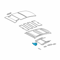 OEM Lexus ES350 Gear Sub-Assy, Sliding Roof Drive Diagram - 63260-33080