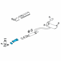 OEM 2012 Chevrolet Malibu Intermed Pipe Diagram - 25905447