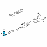 OEM 2009 Pontiac G6 Converter & Pipe Diagram - 20847947