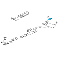 OEM 2008 Chevrolet Malibu Exhaust Tail Pipe Diagram - 22723520