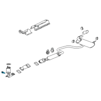 OEM 2011 Chevrolet Malibu Bracket, Exhaust Manifold Pipe Diagram - 25931779