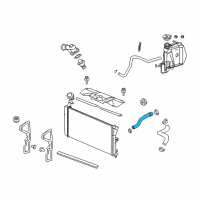 OEM Pontiac Upper Hose Diagram - 15835990