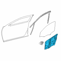 OEM 2017 Infiniti QX30 Door Window Regulator Assembly, Right Diagram - 80720-5DM0A