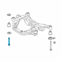OEM 2022 Toyota Camry Suspension Crossmember Bolt Diagram - 90119-A0450