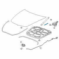 OEM 2014 Cadillac CTS Hood Plug Diagram - 23177281