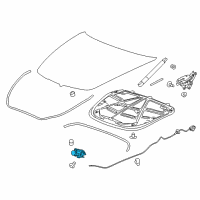 OEM 2018 Cadillac CTS Latch Diagram - 84053839