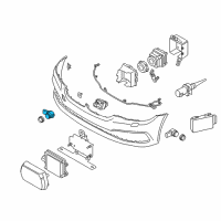 OEM 2018 BMW 530i xDrive Ultrasonic Sensor Atlas Cedar Diagram - 66-20-9-121-386