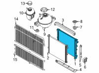 OEM 2022 BMW X3 RADIATOR Diagram - 17-11-9-487-318