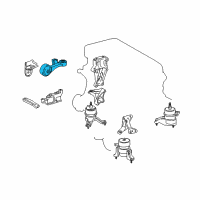 OEM 2018 Toyota Avalon Strut Diagram - 12363-0V080