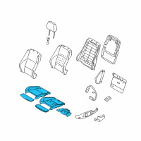 OEM BMW 128i Upholstered.Section., Sport Seat, Leather, Right Diagram - 52-10-7-251-623