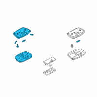 OEM 2001 Ford Escape Overhead Lamp Diagram - 3L8Z-13776-AAD