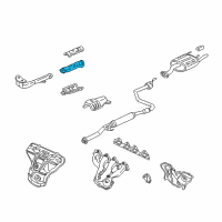 OEM Honda Civic Converter Diagram - 18160-P2P-A00