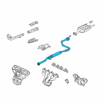 OEM 1999 Honda Civic Pipe B, Exhuast Diagram - 18220-S04-A92
