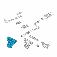 OEM 1995 Acura Integra Cover A, Exhaust Manifold Diagram - 18120-P30-J01