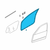 OEM 2001 Nissan Altima Weatherstrip-Front Door, RH Diagram - 80830-0Z800