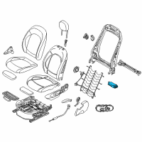 OEM BMW X5 Seat Module Diagram - 61-35-7-490-465