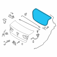 OEM 2017 Kia Rio Weather Strip-Trunk Diagram - 873211W000